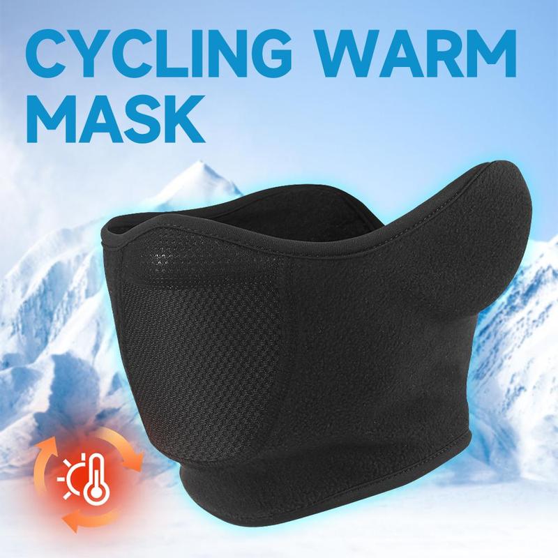 Winter Thickened Warm Face Mask, Windproof Dustproof Motorcycle Face Cover, Motorcycle Face Mask for Men, Motorcycle Accessories