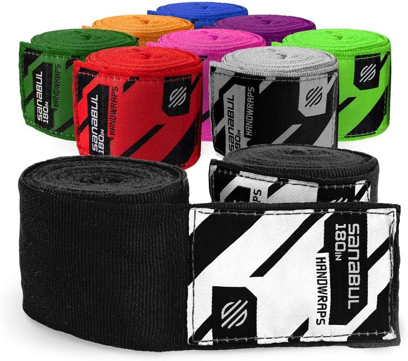 Sanabul Elastic 180 inch Boxing Handwraps for Gloves, Muay Thai, MMA