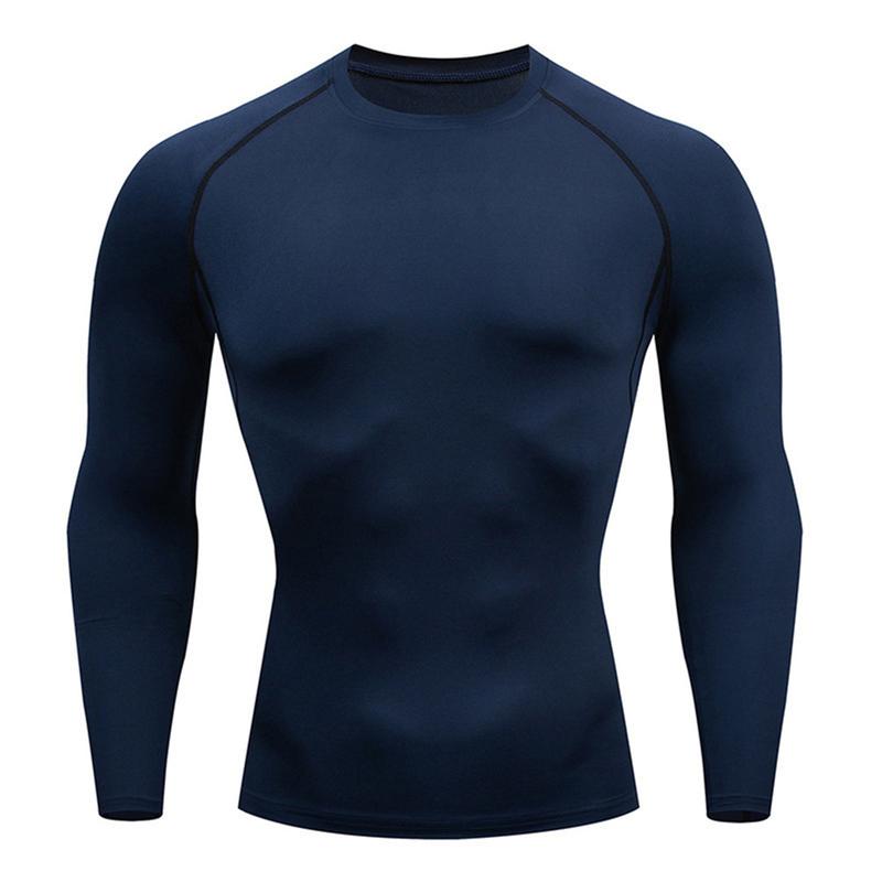 Men's Compression Shirts Long Sleeve Workout Gym T-Shirt Running Tops Cool Dry Tight T-Shirt Baselayer Gym Undershirts