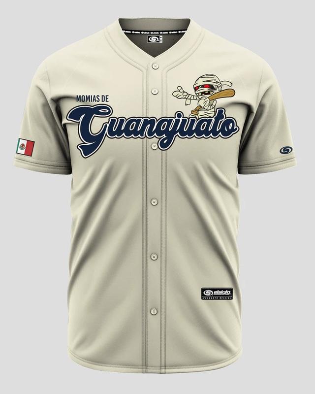 (BEIGE) momias de GUANAJUATO jersey, mexico baseball jersey, mexico jersey shirt, ghost jersey, chrismas pajamas jersey,