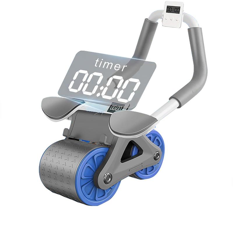 Ab Roller Wheel，with Timer Automatic Rebound Abdominal Wheel，Elbow Support Abs Roller Wheel Core Exercise Equipment