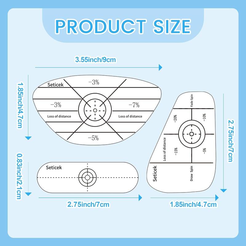 Golf Impact Tape Labels Self-Teaching Sweet Spot and Consistency Analysis  Improve Golf Swing Accuracy and Distance Choose Between 150 Pc and 300 Pc