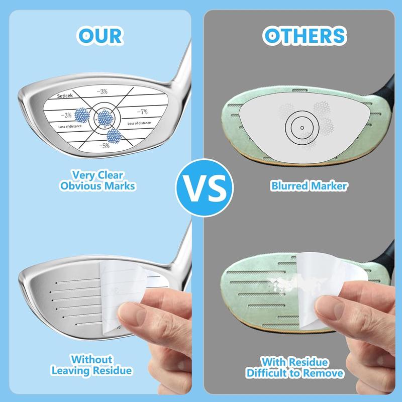 Golf Impact Tape Labels Self-Teaching Sweet Spot and Consistency Analysis  Improve Golf Swing Accuracy and Distance Choose Between 150 Pc and 300 Pc