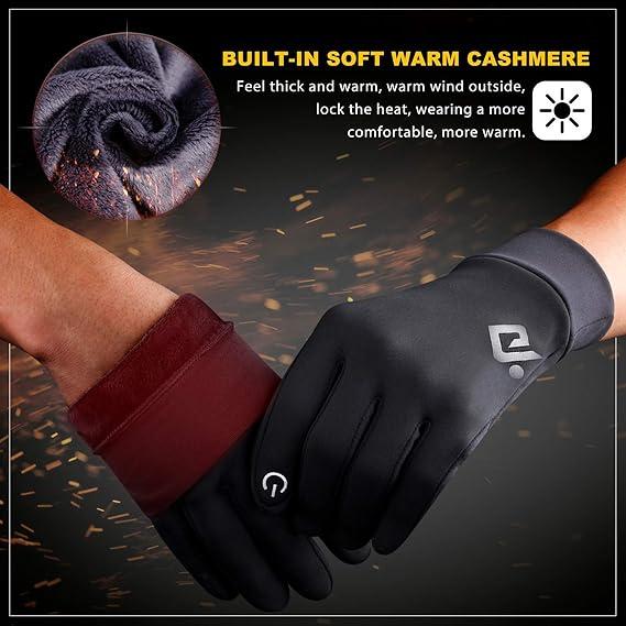 motionWinter Gloves Women Men Ski Gloves Liners Thermal Warm Touch Screen, Perfect for Cycling, Running, Driving, Hiking, Walking, Texting, Freezer Work, Gardening, and Daily Activities 102 winter gloves full finger