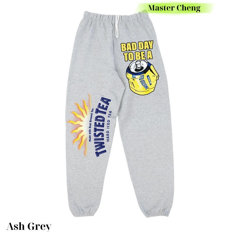 Streetwear Graphic Bad Day To Be A Twisted Tea Unisex Sweatpants For Running, Streetwear Hip Hop Joggers, Gift For Him Menswear Trouser Underwear