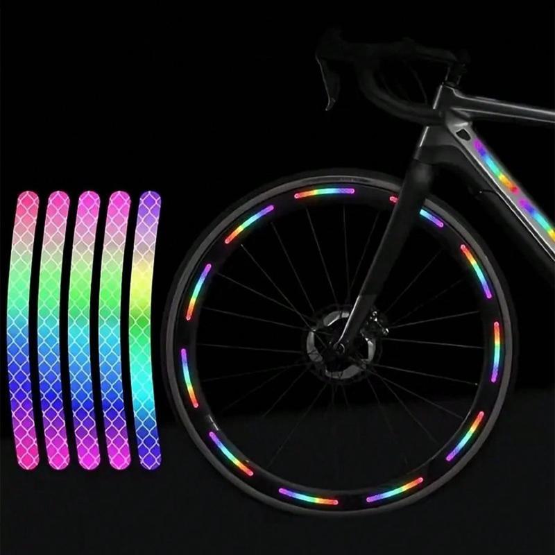 Bicycle Reflective Sticker, 20 40pcs Waterproof Bicycle Wheel Reflective Sticker, Night Cycling Accessories for Bicycle, Motorcycle, Car