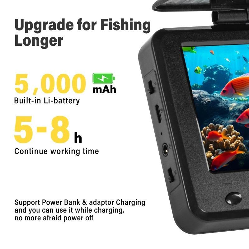 2024 fully upgraded single-sided sunshade underwater camera fishing and viewing set is suitable for fishing enthusiasts, a perfect gift for Thanksgiving, Teachers' Day and grandparents instant print