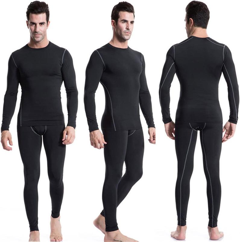 Long Sleeve Compression Shirts for Men 3 Pack Sun Protection Tee Tops Summer Dry Fit Workout Football Undershirt