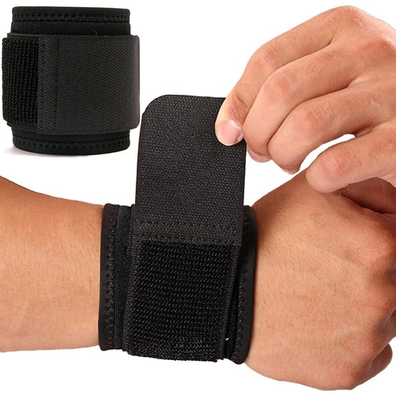 2 Pack Wrist Brace for Carpal Tunnel Weightlifting Adjustable Flexible Comfortable Wrist Wraps for Men & Women