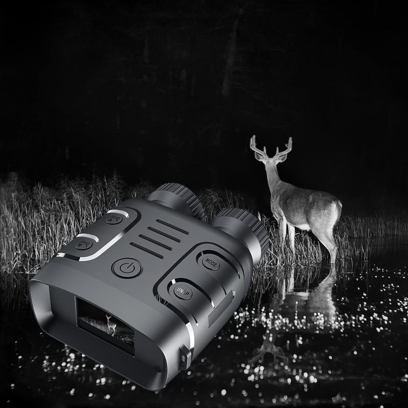 Night Vision Binoculars, Hunting Night Vision Goggles, 5X Digital Zoom, 1080P, Infrared Night Vision, Monocular 100% Visibility In The Dark 984 Feet