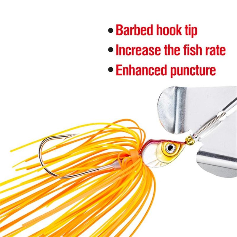 Spinner Fishing Lures, 5 Counts Colorful Artificial Fishing Bait with Hook, Fishing Accessories (Blocking Bead Color is Random), Flyfishing, Solocamping, picnicaesthetic