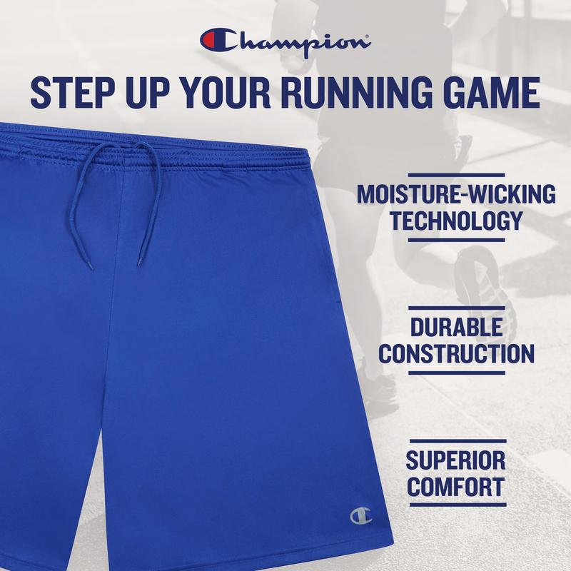 Champion Gym Shorts Men Big and Tall - 2 Pack Performance Dry Fit Running Shorts