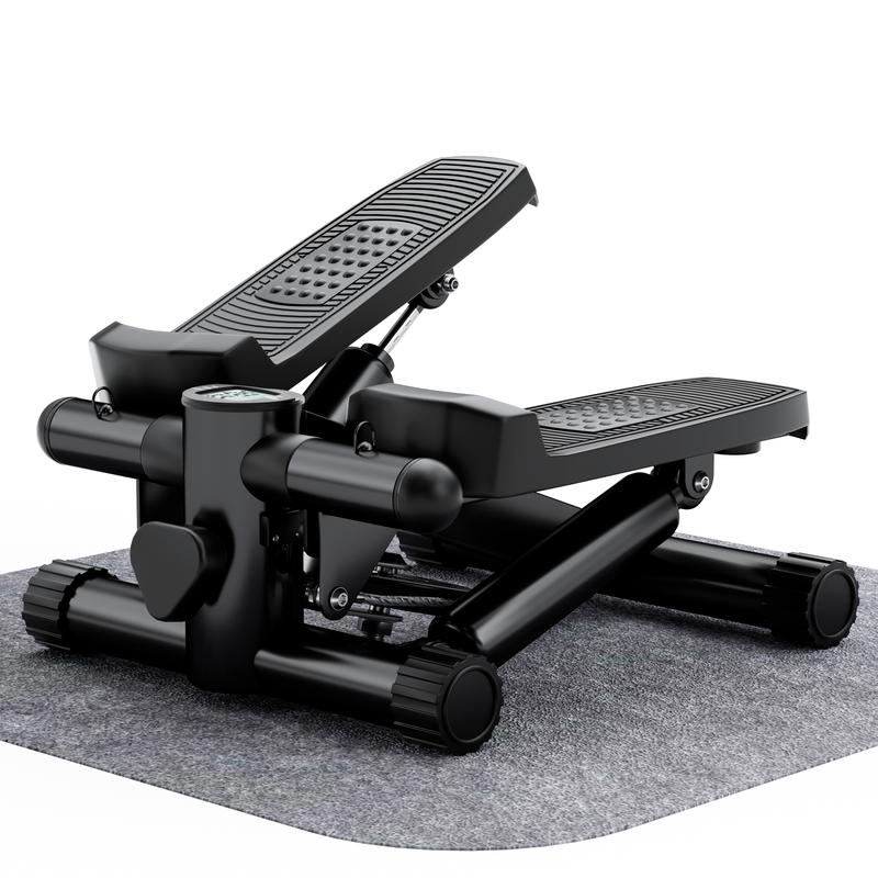 Mini  Stepper, Hydraulic Fitness Stepper with Resistance Bands and Display