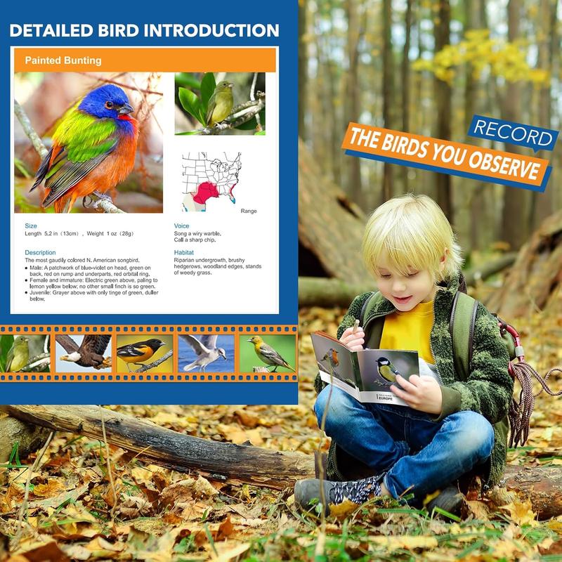 Toys for 3-7 Year Old Boys:! Binoculars for Kids with Bird Watching Manual Halloween Birthday Gifts for 4 5 6 7 8 Year Old Boy Girls Outdoor Toy for Kid Ages 5-7 Toddler Camping Telescope