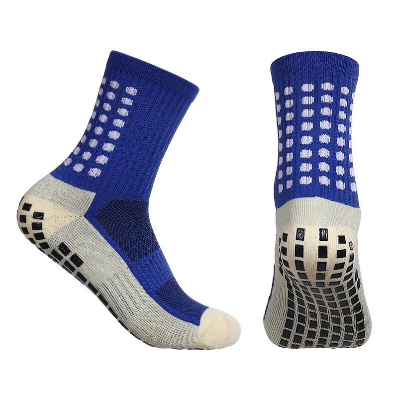 1 Pairs New Men Women Soft Breathable Anti-slip Football Socks Running Soccer Basketball Cycling Sports Grip Socks