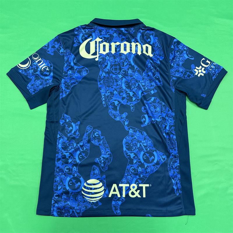 NIKE 2425 Club America White Home Away Second Away Training Jersey Short Sleeve Top Soccer Jerseys Quick Dry LIGAMX