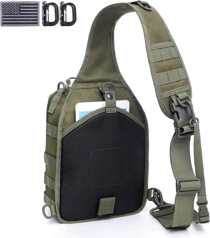 Tactical Sling Bag Pack Military Rover Shoulder Sling Backpack Molle Assault Range Bags Chest Pack Day Pack Diaper Bag