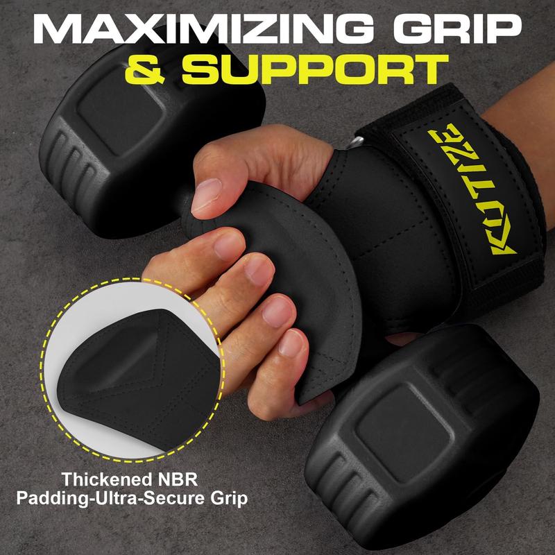 Lifting Straps, Weight Lifting Wrist Wraps for Weightlifting, Heavy Powerlifting, Deadlifts, Rows, Pull Ups, Adjustable Neoprene Padded Gym Workout Strength Training Wrist Hooks for Men Women