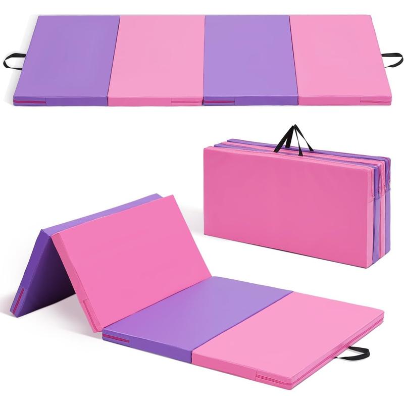 Gymnastics Mat 6'x3'x2'' 4'x8'x2'' Exercise Mat Gym Mat for Home Aerobics Workout Foldable Tumbling Mat Children Gifts