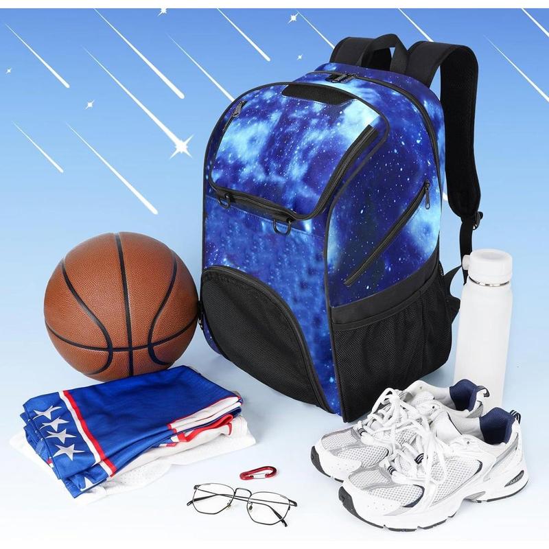 Basketball Bag, Large Basketball Backpack with Shoe Compartment and Ball Holder for daughter son, Water Resistant Soccer Bag for Sport Training Equipment Fits Volleyball Football Gym