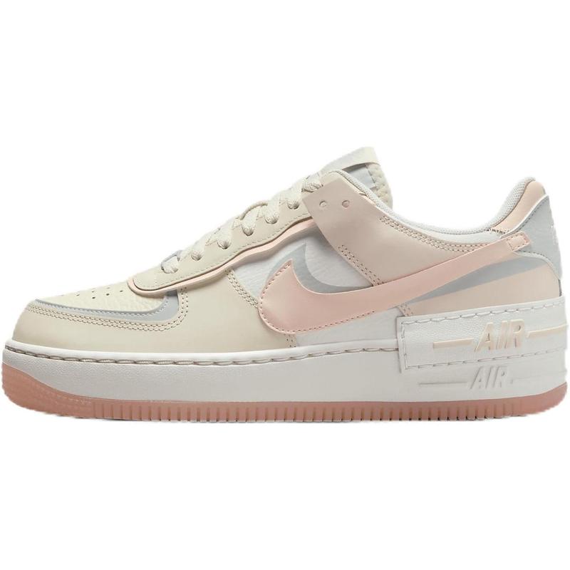 Women's Nike AF1 Shadow Coconut Milk Crimson Tint (DZ1847 105)