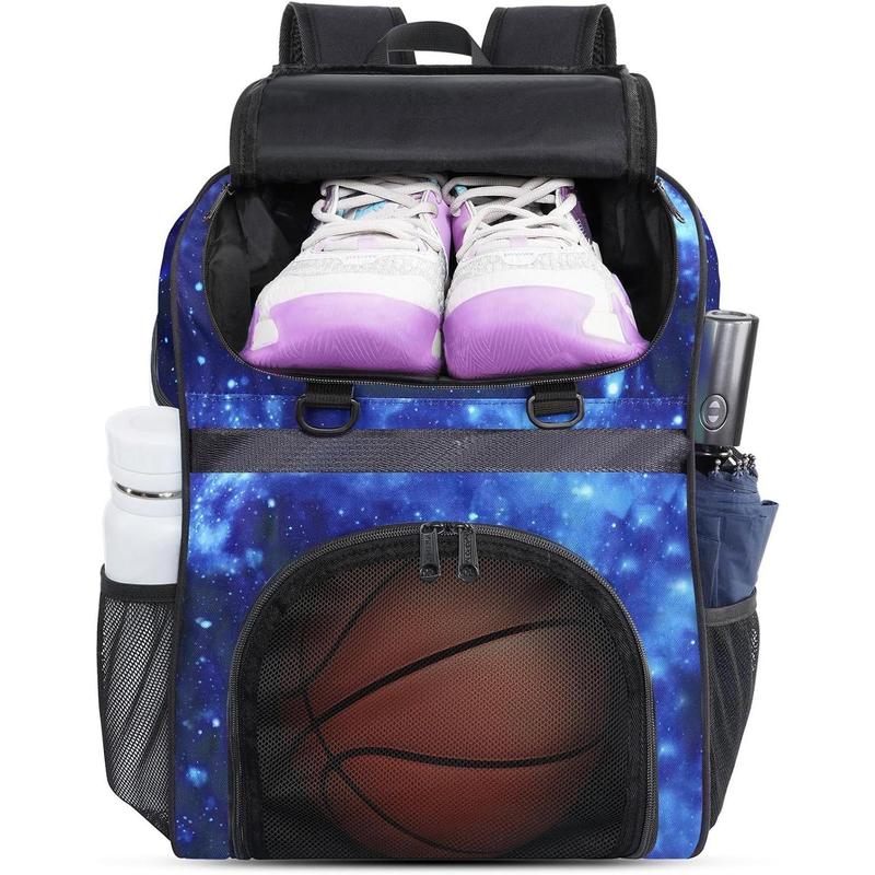 Basketball Bag, Large Basketball Backpack with Shoe Compartment and Ball Holder for daughter son, Water Resistant Soccer Bag for Sport Training Equipment Fits Volleyball Football Gym