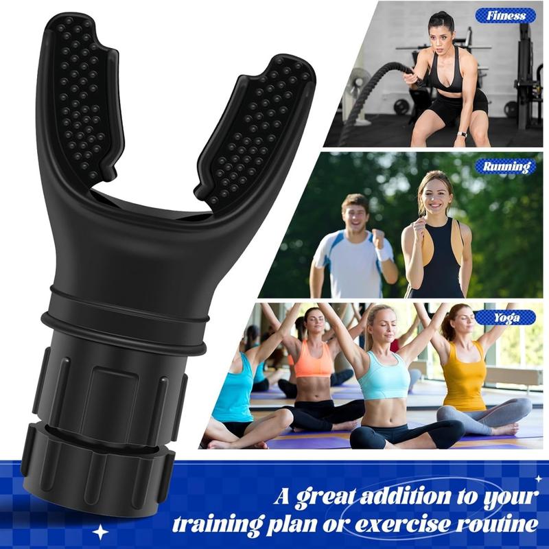 Portable Respiratory Muscle Trainer,Christmas gifts, Exercise Trainer with Resistance Adjustable for Improved Endurance and Strength, Durable Silicone, Easy-to-Clean