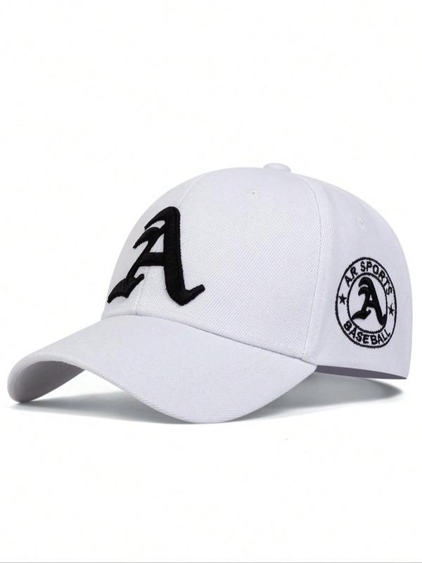 Letter Embroidered Baseball Cap, Casual Summer Outdoor Hat, Daily Use Sports Adjustable Baseball Cap for Men and Women