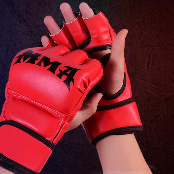 Half finger boxing gloves, UFC boxing gloves for adult children Sandboxing, MMA boxing gloves for Muay Thai boxing training