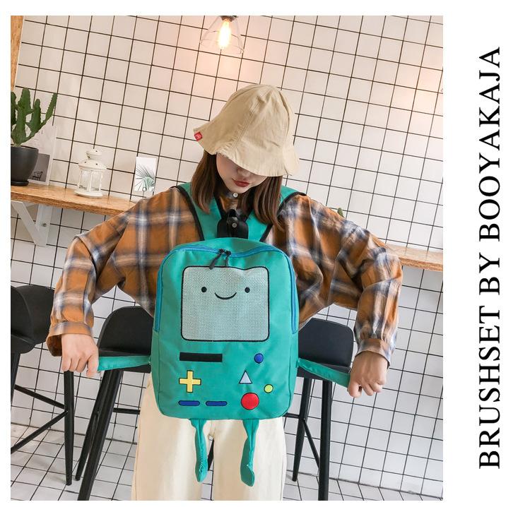 Funny Backpack Large-capacity Robot Bag Laptop Bags Messenger Bags Oxford Cloth Crossbody Bag for Women Men