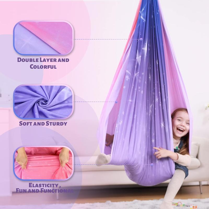 Wildken Sensory Swing, Sensory Swing, Indoor & Outdoor Sensory Swing, Double Layer Therapy Cuddle Swing with Autism, Holds up to 200lbs