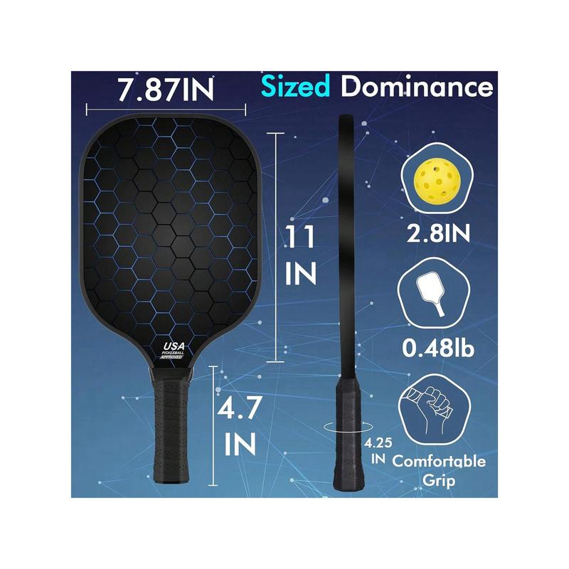 Pickleball Paddles Set Of 2 99.9% T300 Carbon Fiber USAPA Approved Pickle Ball Paddle Indoor Outdoor Rackets Pickleballs Racquet Gifts