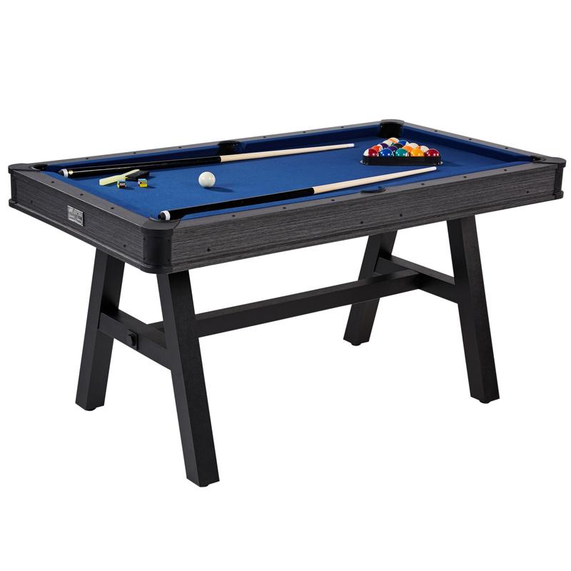 5 ft Harrison Pool Table, Billiard Table, Black Blue, by Barrington Billiards Company