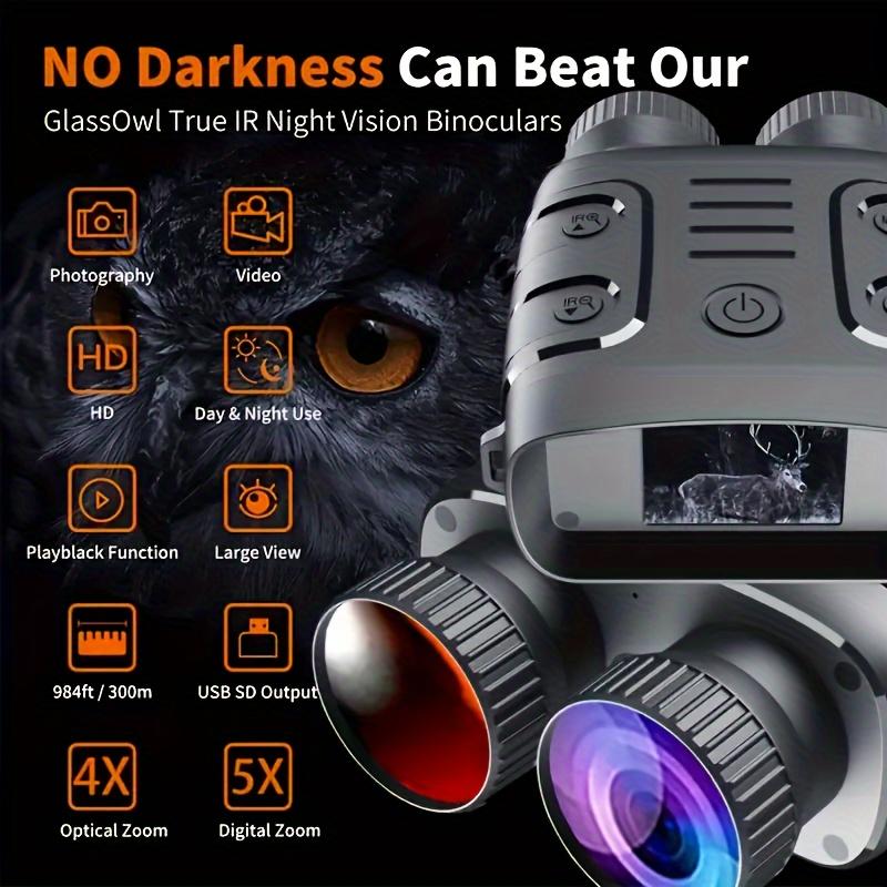 Latest HD 1080p Night Vision Binoculars with 5x Digital Zoom Night Vision Scope and 32G Memory Card for Hiking, Hunting, Camping, Traveling and Surveillance