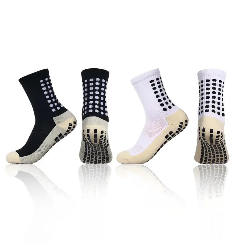 Men's Soccer Socks - Non Skid Anti Slip Socks for Football Basketball Hockey Rugby Sports 2 Pair