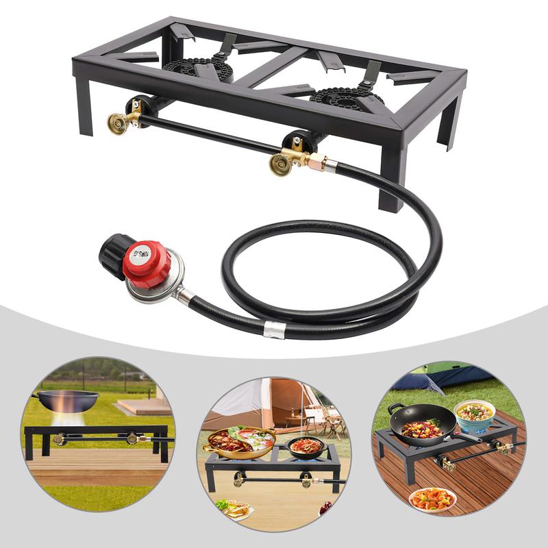 Fierce stove with bracket cast iron stove High power propane gas stove Outdoor patio gas oven