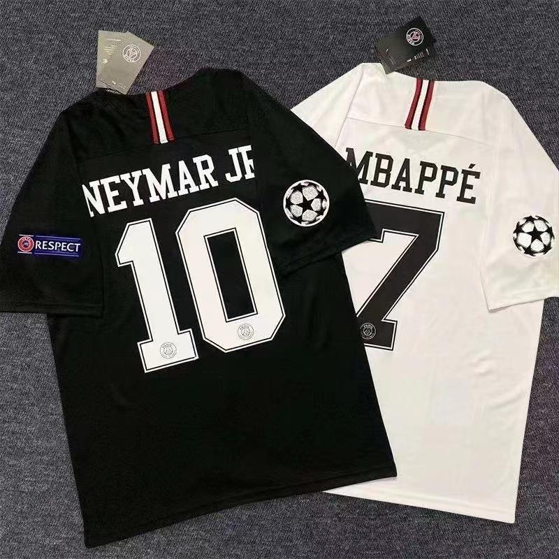 18-19 Paris Throwback Jersey # 7 Mbappe # 10 Neymar football jersey