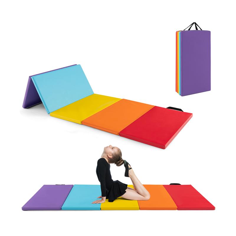 FestivalJoy-5-Panel Folding Gymnastics Mat for Kids