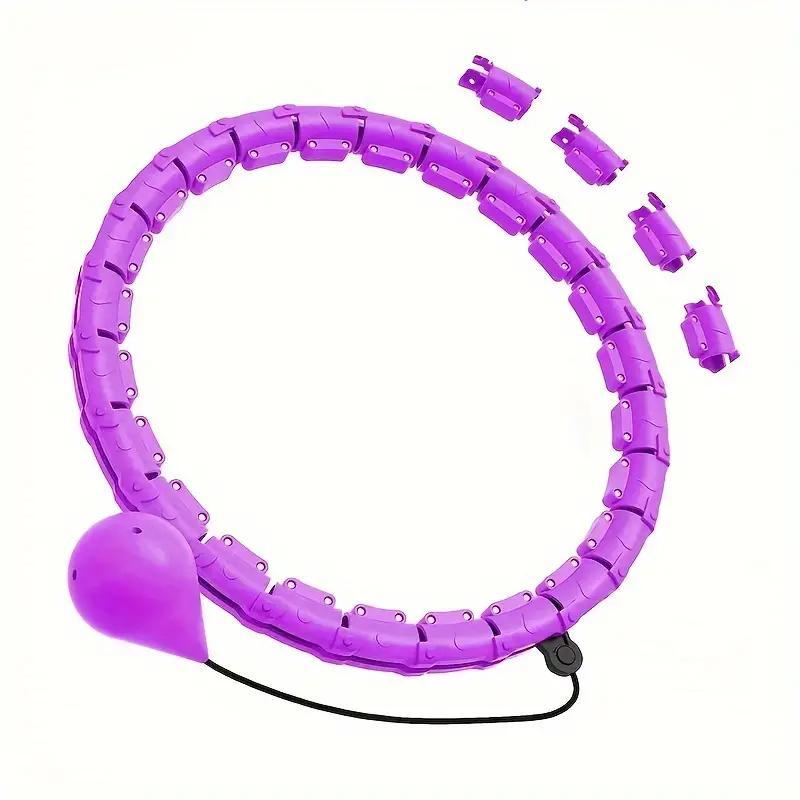 24 Sections Detachable Fitness Ring, 1 Set Portable Removable Pilates Ring & Weighted Ball, Workout Equipment for Women