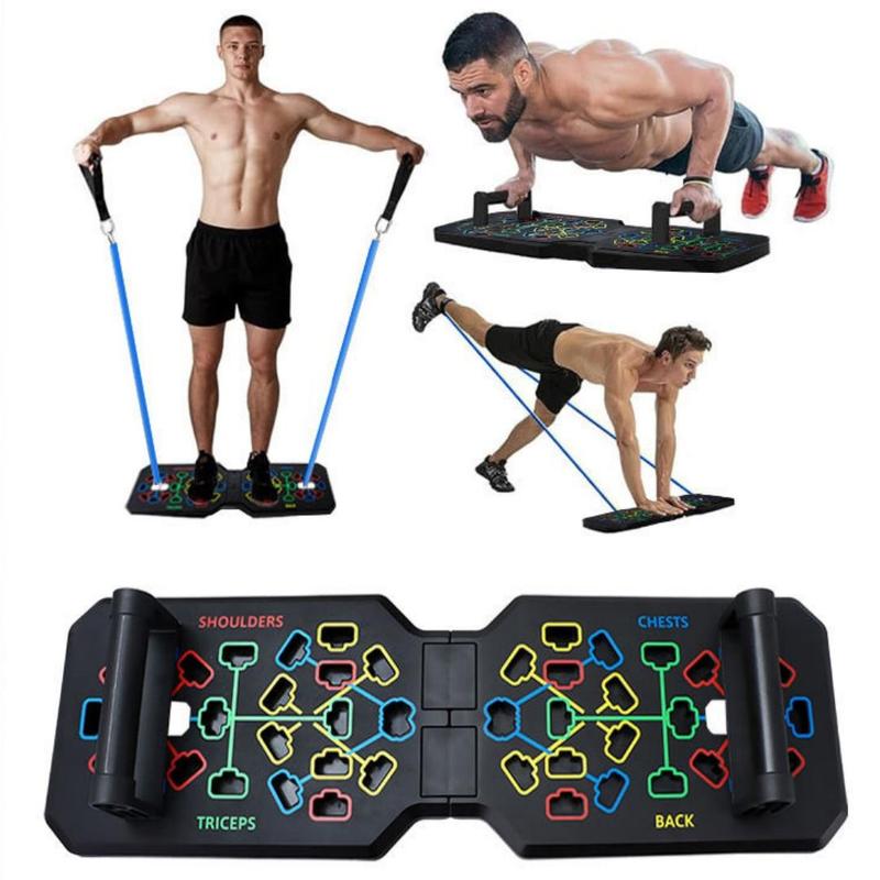 Push Up Board & Arm Strength Training Equipment, Push-up Set & Multifunctional Hand Strengtheners, Home Gym Workout Equipment for Men & Women