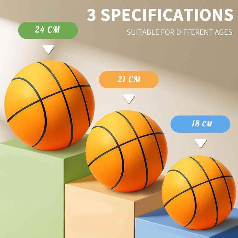 Silent Basketball, High Elastic Indoor Silent Basketball, Dribble Dream Silent Basketball, Foam Basketball Indoor Training Quiet Ball Gift for Youth Kids