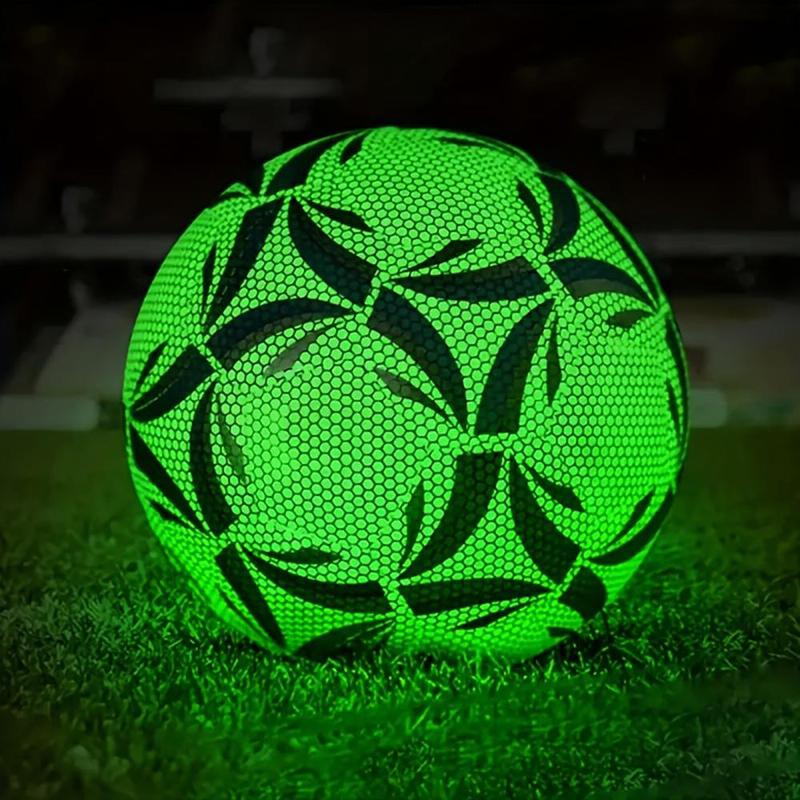 Glow in The Dark Football, 1 Count Non-slip and Wear-resistant Luminous Football, Reflective Football for Indoor Outdoor Training & Competition