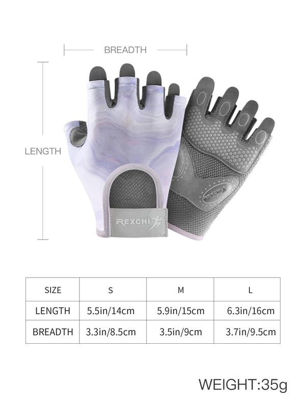 Women's Solid Color Fingerless Gloves, Half Finger Sports Gloves, Gym Exercise Powerlifting Fitness Gloves, Breathable Comfortable Sports Gloves, Non-slip Wear-resistant Gloves for Climbing Cycling