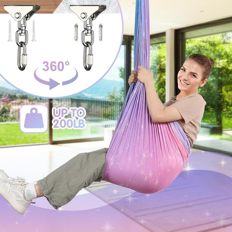 Wildken Sensory Swing, Sensory Swing, Indoor & Outdoor Sensory Swing, Double Layer Therapy Cuddle Swing with Autism, Holds up to 200lbs