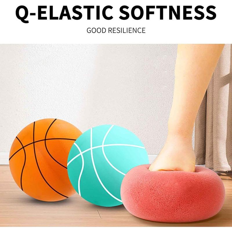 Silent Basketball, High Elastic Indoor Silent Basketball, Dribble Dream Silent Basketball, Foam Basketball Indoor Training Quiet Ball Gift for Youth Kids