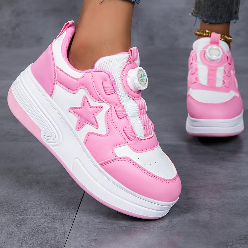 Pink Girls' Roller Skates, Double-wheel Skate Shoes, Outdoor Sneakers That Can Be Worn In All Seasons, Holiday Gifts, Christmas Gifts, And New Year Gifts