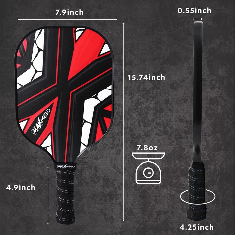 Pickleball Paddles Carbon Fiber set USAPA Approved - Durable, Lightweight Paddles for Men & Women