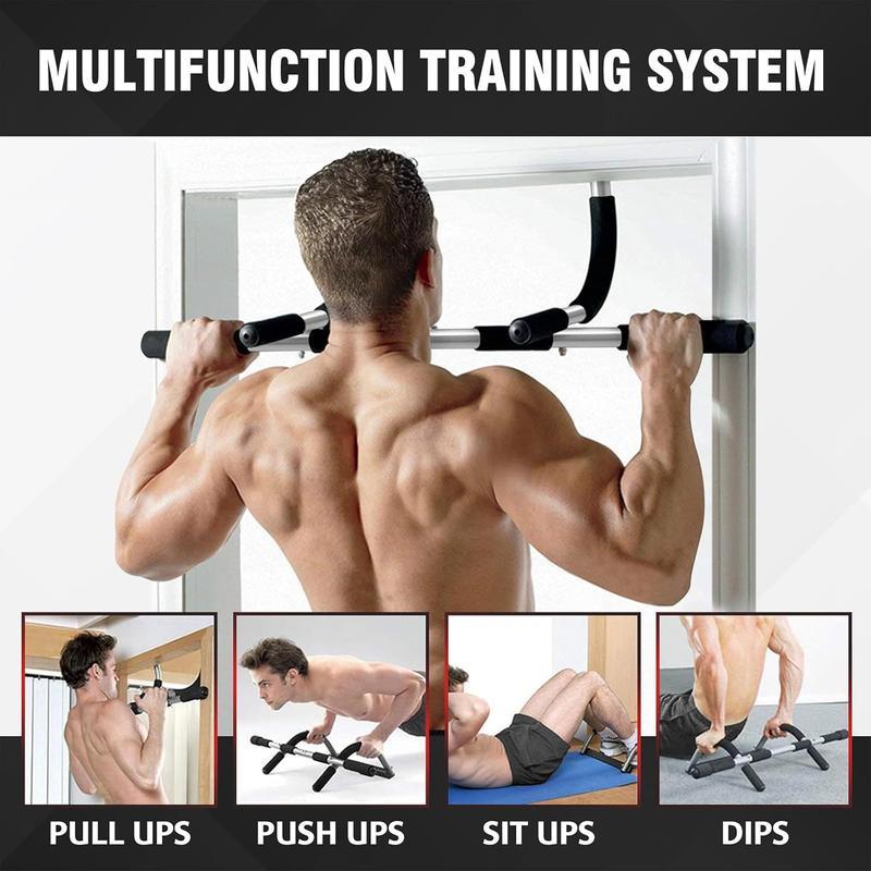 TOPO Upgrade Pull Up Bar for Doorway Multi-Grip Chin Up Bar Heavy Duty Pull Up Bar