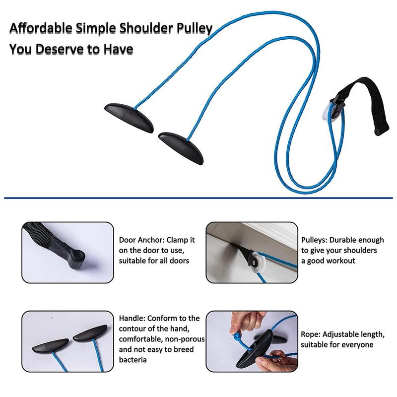 Shoulder Pulley for Physical Therapy, Exercise Pulleys System for Shoulders Rehab Over Door, Physical Therapy Equipment for Alleviate Shoulder Pain