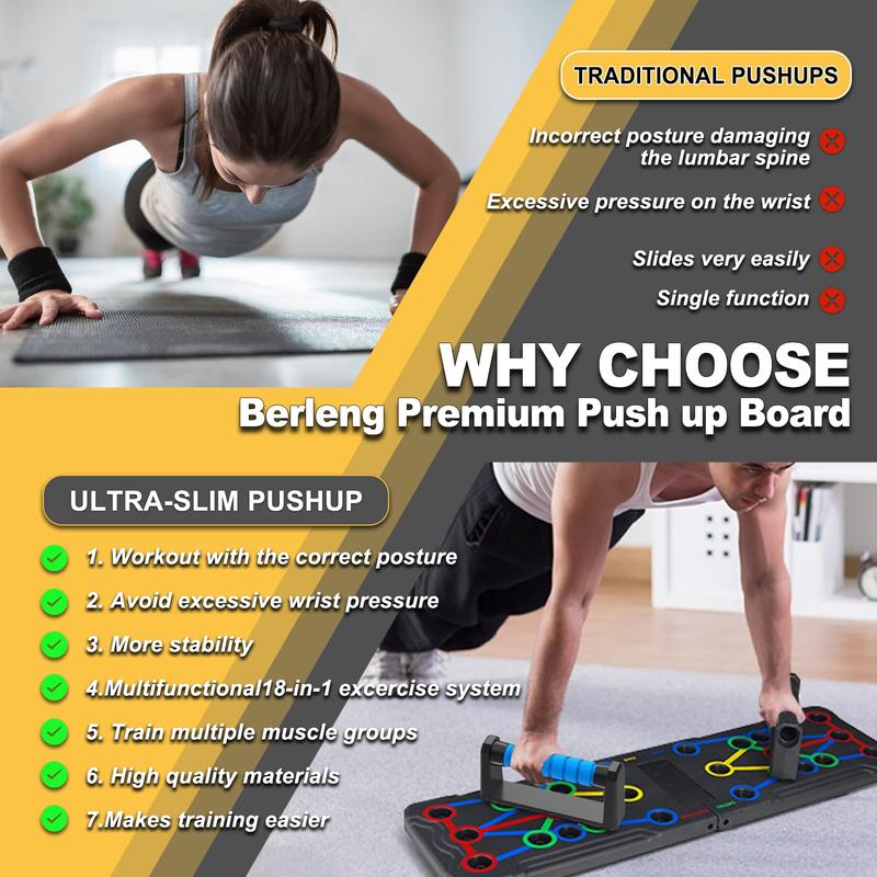 15-in-1 Push-Up Board – Multi-Functional Home Workout for Chest, Arms, Strength, and Fat Burning, Fitness Gear for Men & Women